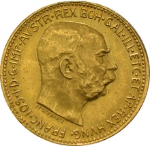 Gold Austrian 20 Coronas