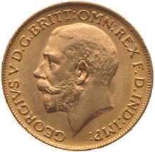 1923 Gold Sovereign - King George V - SA