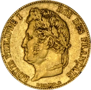 20 French Francs - Louis-Philippe Laureate Head