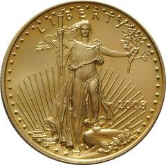 2005 1/2 troy ounce gouden American Eagle munt