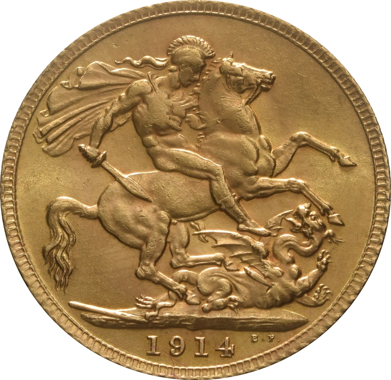 1914 Gouden Sovereign Munt- Koning George V - Londen