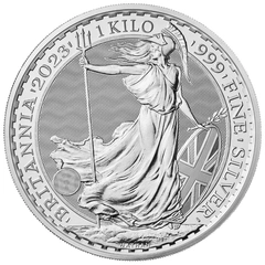 2023 1 kilogram zilveren Britannia munt Charles III