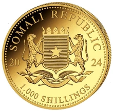 2024 1oz Somalische Olifant Gouden Munt