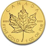 2012 1oz Canadian Maple Gold Coin