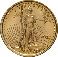 2002 1/10 troy ounce gouden American Eagle munt