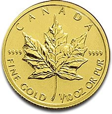 2012 1/10 troy ounce gouden Maple Leaf munt