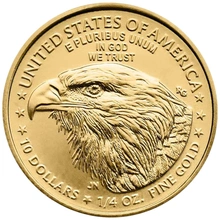 2025 Kwart Ons American Eagle Gouden Munt