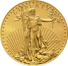 2009 1 troy ounce gouden American Eagle munt