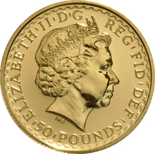 2001 Half Ounce Britannia Gold Coin