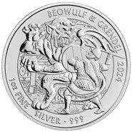 2024 Beowulf & Grendel Mythen & Legenden 1oz Zilveren Munt