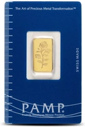 2,5 gram goudbaar PAMP Rosa