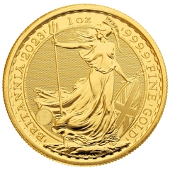 2023 1 troy ounce gouden Britannia munt Elizabeth II