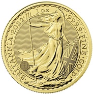 Tube 2022 gouden Britannia munten (10 stuks)