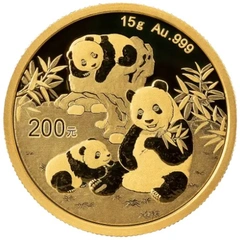 2025 15 gram gouden Panda munt