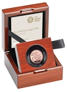 1/2 gouden Sovereign munt proof - 2019 (box)