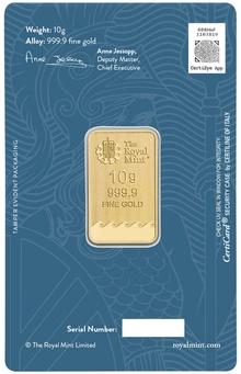 NIEUW 10g Goudbaar Britannia Gemunt