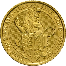 1/4oz Gold Coin, The Lion - Queen's Beast