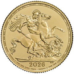 2026 gouden Sovereign munt