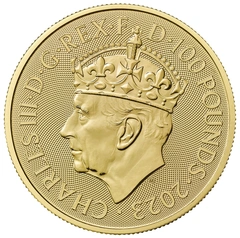 2023 1 troy ounce gouden Britannia munt Kroning