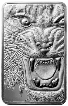 10oz Zilveren Bar PAMP Koninklijke Bengaalse Tijger