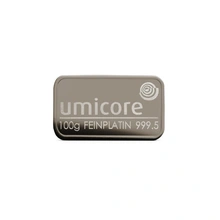 100 gram platinabaar Umicore Gemint