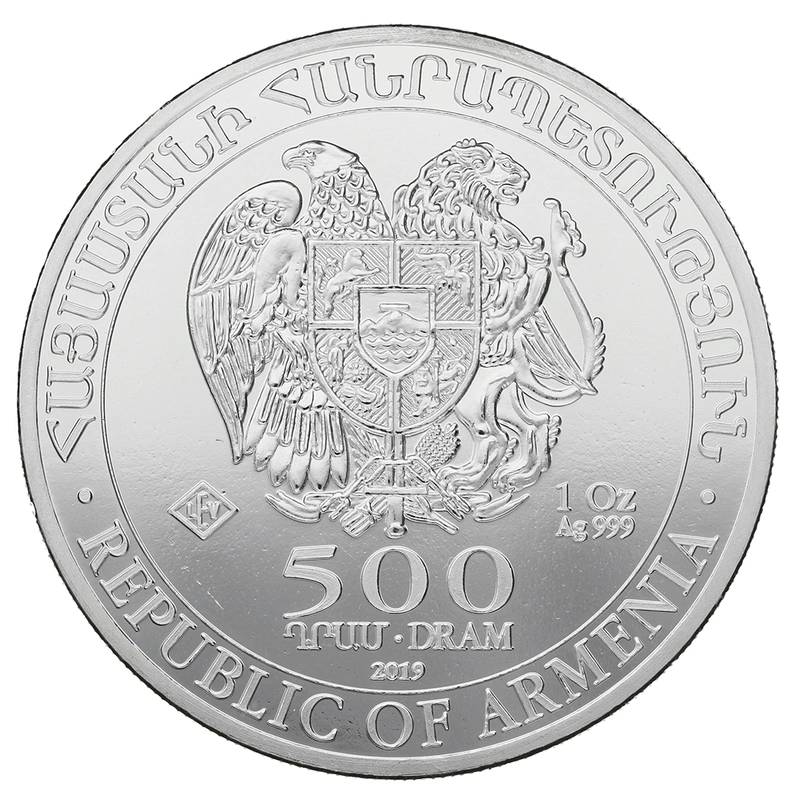 1 troy ounce zilveren Noah's Ark munt - 2019
