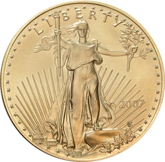 2007 1 troy ounce gouden American Eagle munt