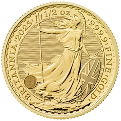 2025 1/2 troy ounce gouden Britannia munt
