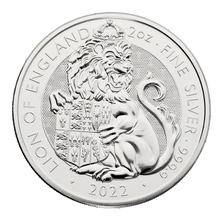 2022 The Lion of England - Tudor Beasts 2 Ons Zilver Munt