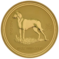 2006 10 troy ounce gouden Perth Mint Lunar munt Year of the Dog