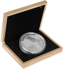 Grote Eiken Geschenkdoos - 1kg Zilveren Munt