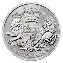 1 troy ounce zilveren Royal Arms munt - 2020