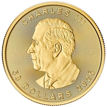 2025 1 Ons Canadian Maple Gouden Munt