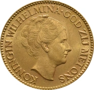 Gouden Tientje 1925-1933 (Wilhelmina op oudere leeftijd)