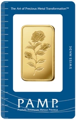 1 troy ounce goudbaar PAMP Suisse Rosa