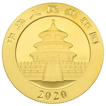 15 gram gouden Panda munt - 2020