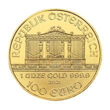 1 troy ounce gouden Philharmoniker munt - 2021