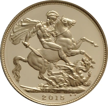 Gold Proof 2015 Sovereign Boxed - 4th Portrait