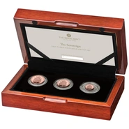 2025 Sovereign Drie Munten Goud Proof Set In Doos