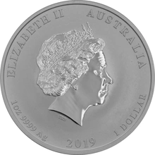 1 troy ounce zilveren Lunar munt - Varken - 2019