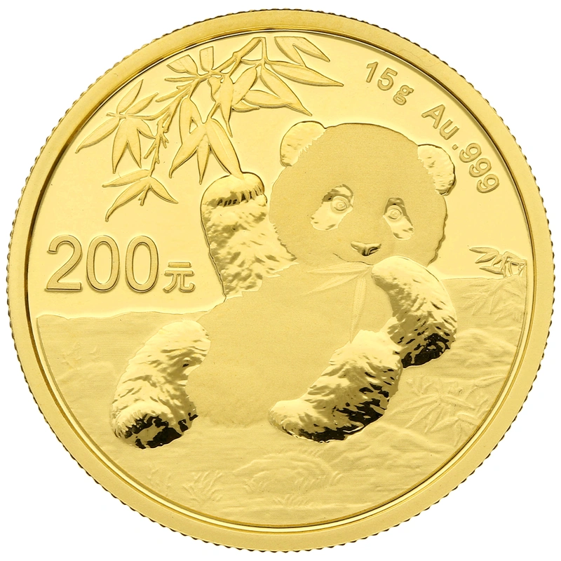15 gram gouden Panda munt - 2020