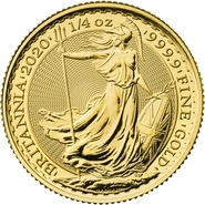 1/4 troy ounce gouden Britannia munt - 2020