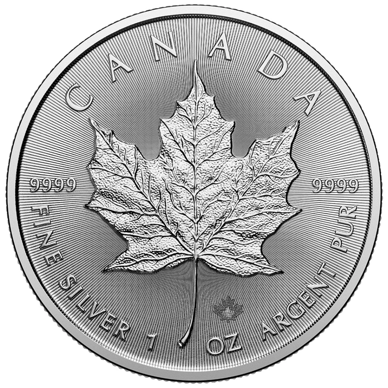 2025 1 Ons Canadian Maple Zilveren Munt