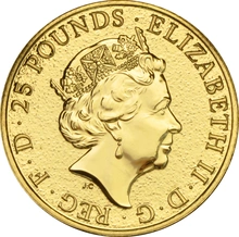 1/4oz Gold Coin, The Red Dragon - Queen's Beast