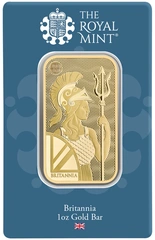 1 troy ounce goudbaar Britannia