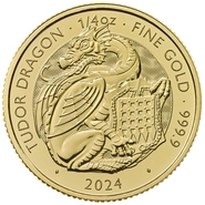 2024 Tudor Draak - Tudor Beesten 1/4oz Gouden Munt