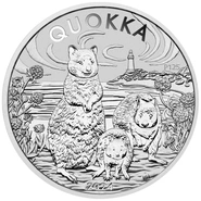 2024 Zilveren Australische Quokka Munt 1 oz