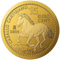 2024 1/10 troy ounce gouden Spaanse Carthusian Horse munt