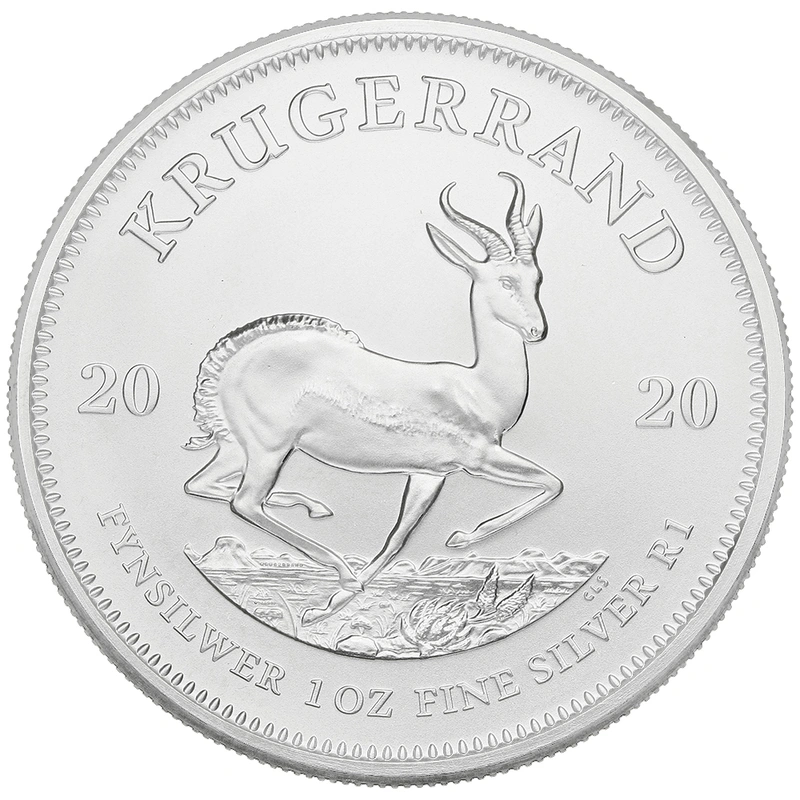 1 troy ounce zilveren Krugerrand munt - 2020