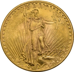 gouden American Double Eagle (20 Dollar) munt Saint Gaudens Head